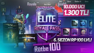 6.SEZON 100RP AÇILIMI (10.000UC)  +ÇEKİLİŞ+SANDIK AÇILIMI PUBG MOBİLE