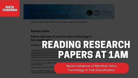 Machine Vision Technology in Fish Classification | Part #6
