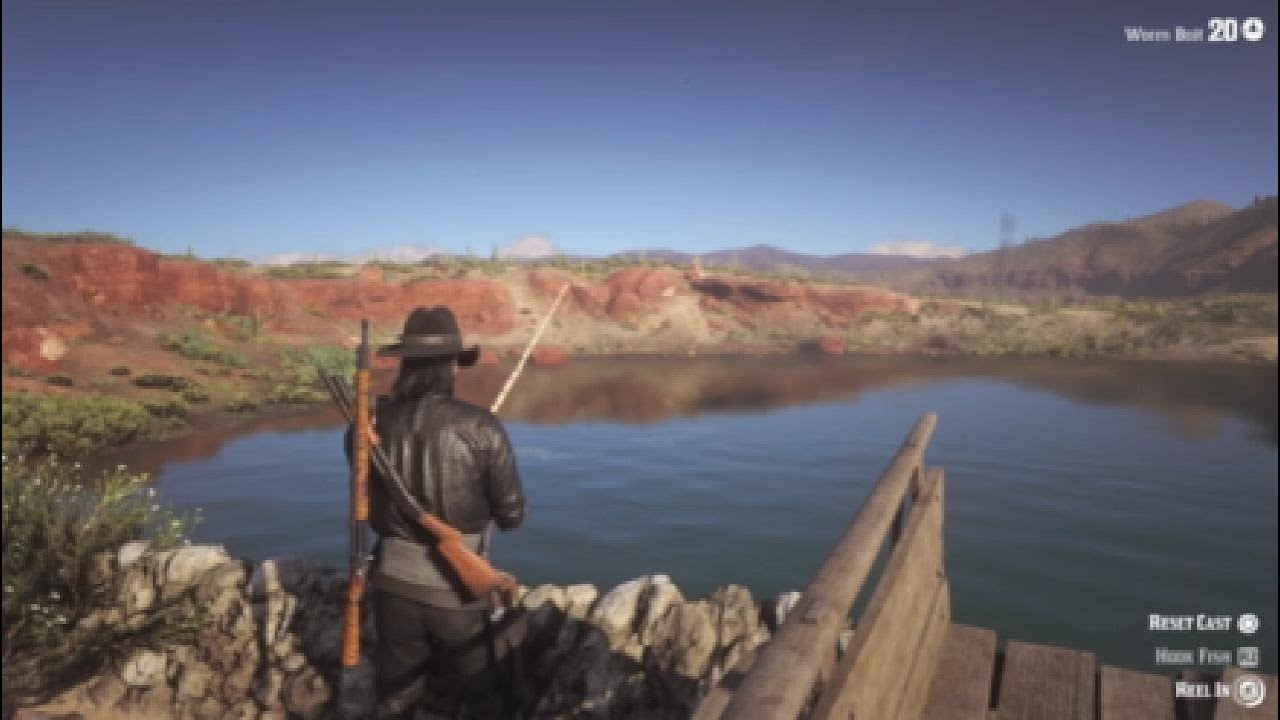 Caught 20LB Lake Sturgeon + Big Bass (Red Dead 2 Fishing)