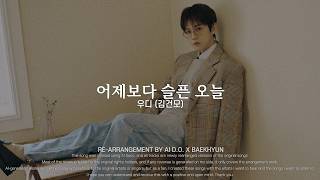 백현 - 어제보다 슬픈 오늘 (Sadder than yesterday, Baekhyun AI COVEREMIX by 우디)