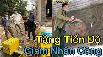 Bác Cai Thầu dùng Máy Phun Vữa HBT10 TĂNG TIẾN ĐỘ,GIẢM NHÂN CÔNG hiệu quả,giao cho A Dũng ở Hà Tĩnh