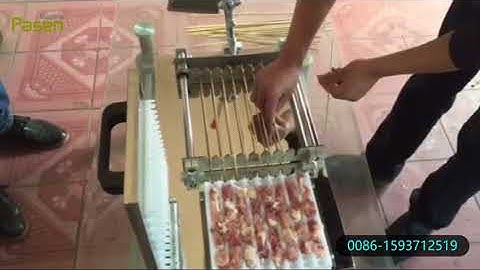 manual meat Skewer machine From Sally 0086-15937125109