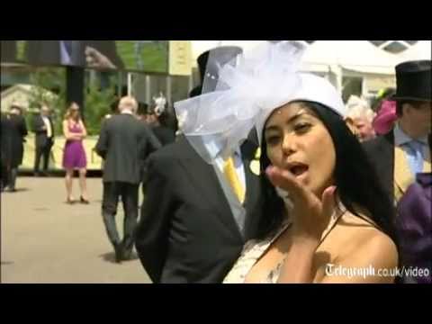 Video: Karališkosios žirgų lenktynės Askote - neįprastų skrybėlių paradas