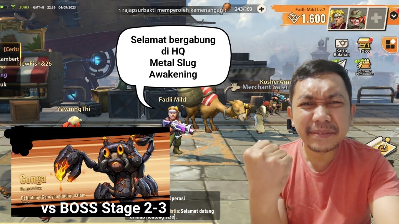 METAL SLUG AWAKENING : Stage 2 - Tiba di HQ, banyak Player Online 😱 