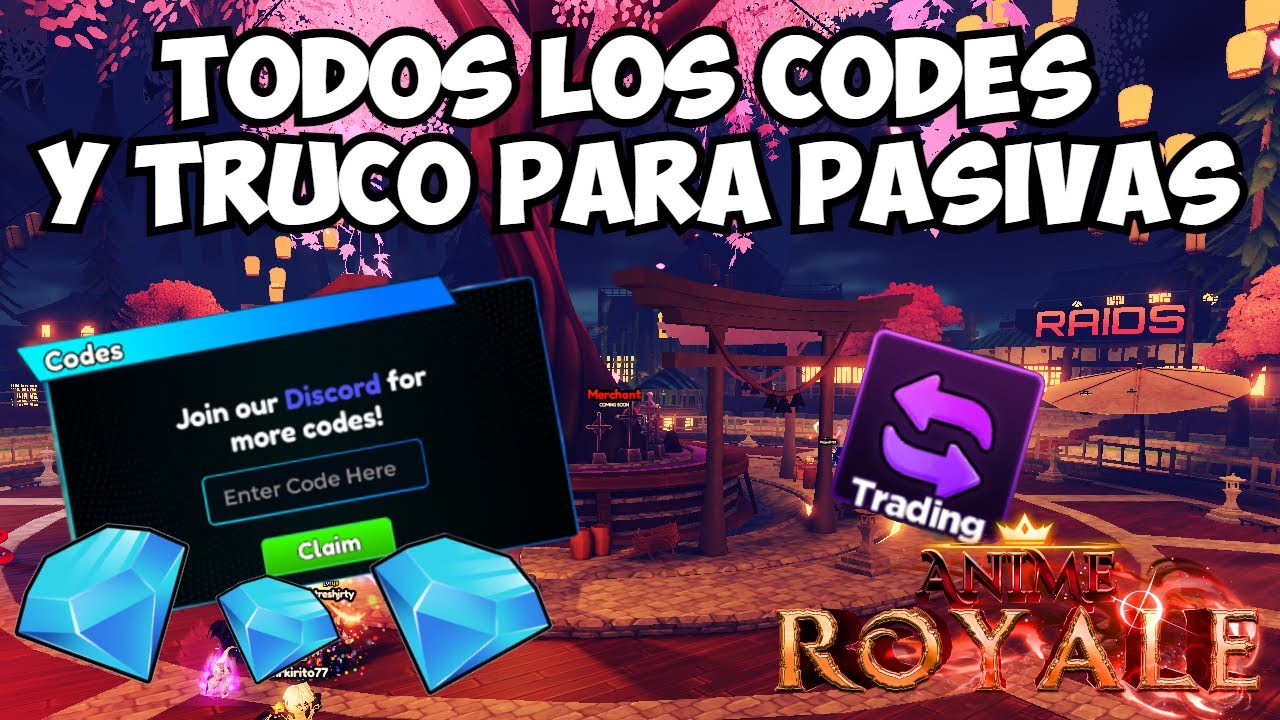 TODOS LOS CODIGOS DE💎 ANIME ROYALE💎 - YouTube