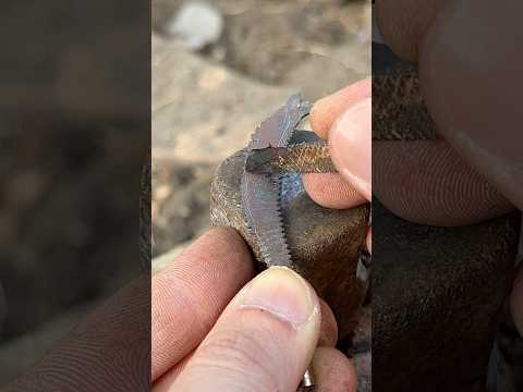 Forging a miniature sword #shorts