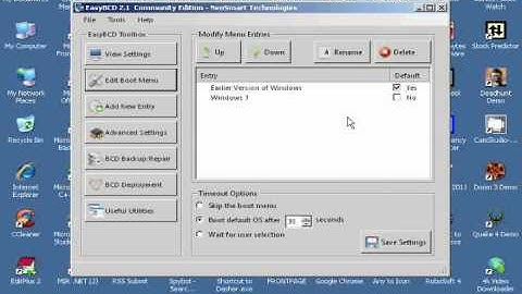 How to edit Boot Menu with EasyBCD