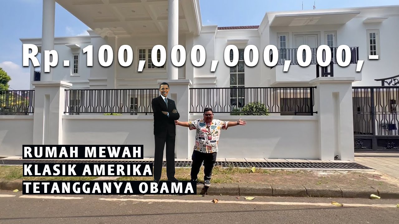 RUMAH KLASIK AMERIKA MEWAH HARGA 100M TETANGGANYA BARACK OBAMA | PROPERTI TOUR