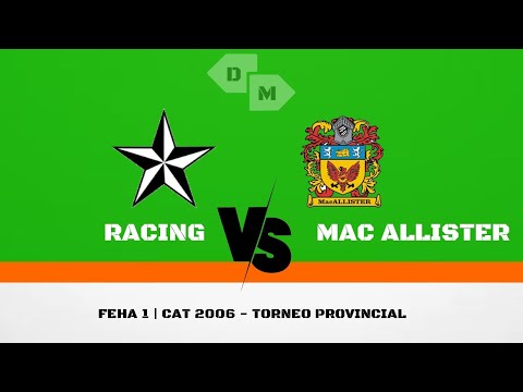 Provincial de inferiores 2024 (5ta div.) fecha 1 : Racing 2 vs Mac Allister 3