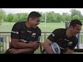 Saracens and Exeter Chiefs rugby players look ahead to the Gallagher Premiership Final