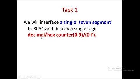 Unit No. 2 Seven Segment LED Display Practical #Microcontrollers