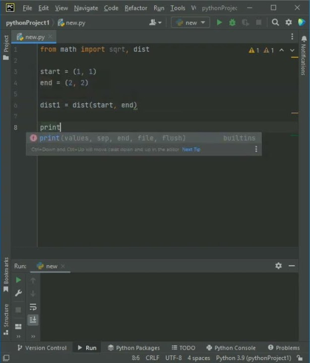 Find the distance between two 2D points in python #python # ...