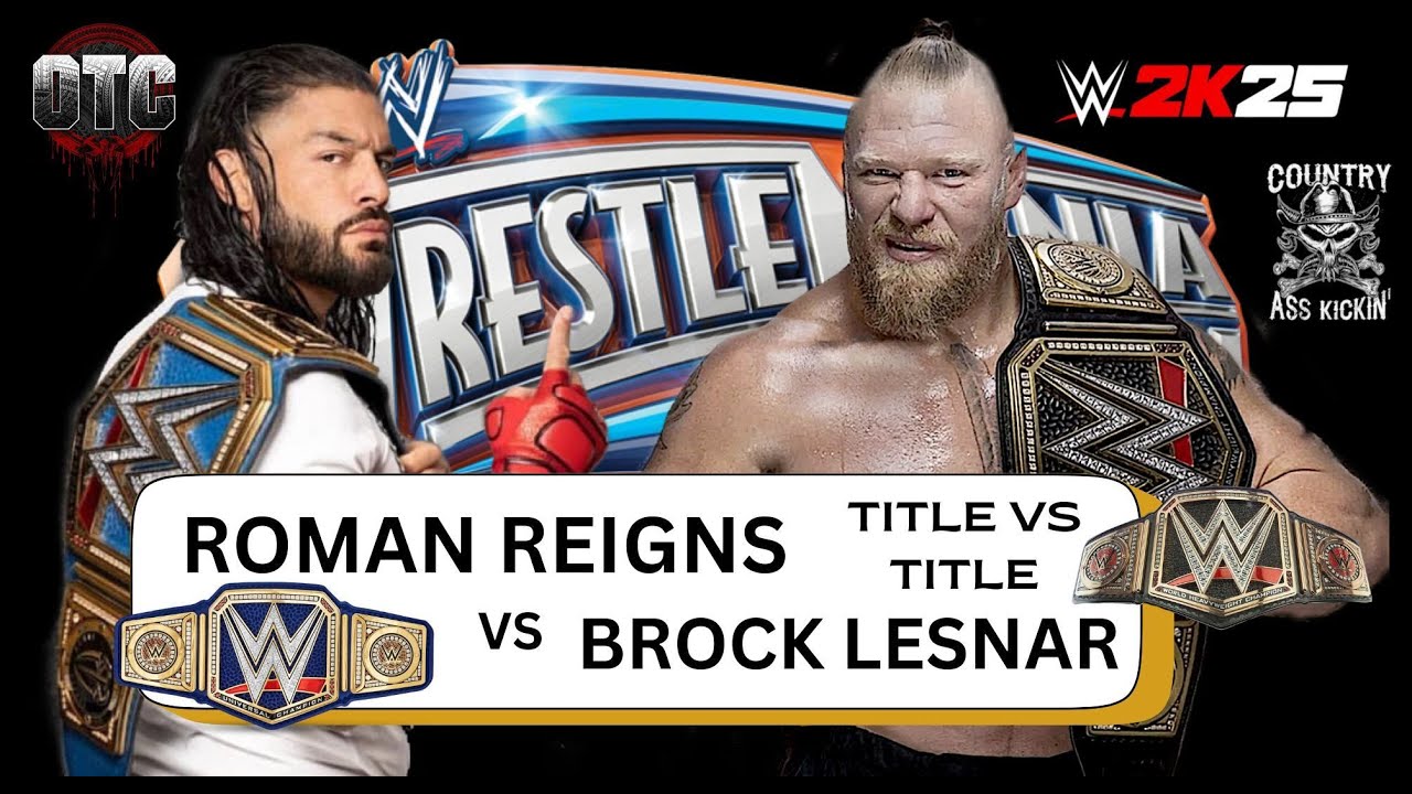 Roman Reigns vs Brock Lesnar |WWE Universal & Raw Universal Double Title Match| WPFW