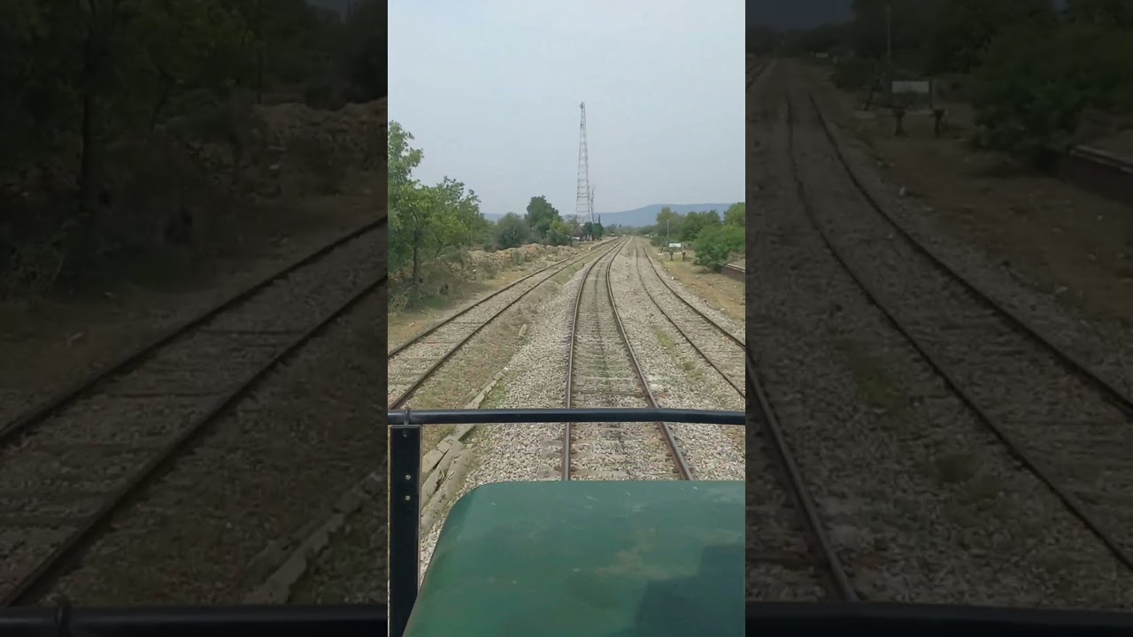 Live view from loco pilot cab of fastest train in mountains most relaxing and eye catching 