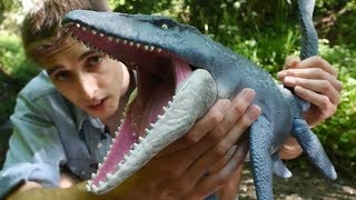 Catching A River Monster! - Mattel Mosasaur Unboxing