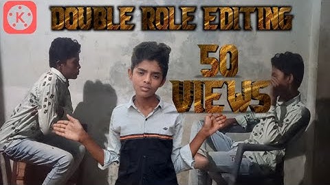 How to edit double role video without green screen