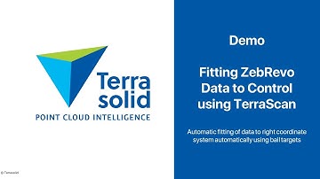 Fitting ZebRevo Data to Control Points using TerraScan