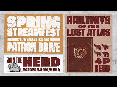 Railways of the Lost Atlas - 4p Teaching, Play-through, & Roundtable Discussion by Heavy Cardboard