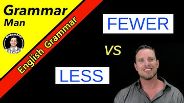 Fewer vs Less with nouns — English Grammar Rules