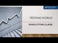 Selenium-Java : Interview Question 1: Singleton Class
