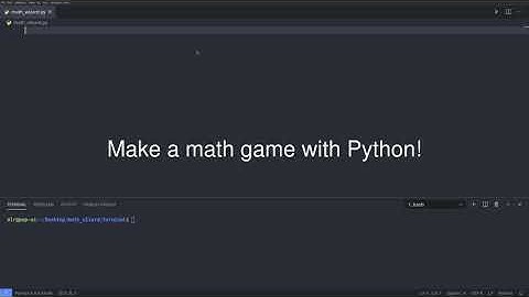 Math game with Python