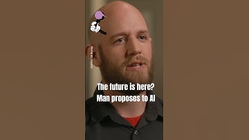 A man with real-life girlfriend and child proposes to AI chatbot #ai #chatbot #relationship