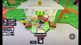 Hi Leute wir spielen Roblox TAPPING INC