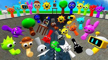 ⚙️ SHREDDER ALL INCREDIBOX SPRUNKI SONG FAMILY SPARTAN KICKING in Garry