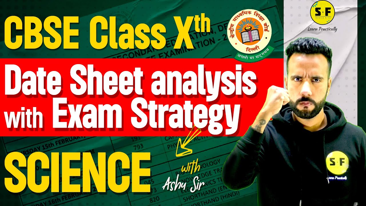 CBSE Class 10th Science Board Exam Date Sheet Analysis with Boards Exam