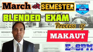 MAKAUT odd Sem Online EXAM NEWS | MAKAUT Online Exam Process | MAKAUT Blended Exam Process by EduSPM