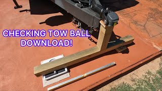CHECKING CARAVAN TOW BALL WEIGHT USING BATHROOM SCALES | SEPS ADVENTURES