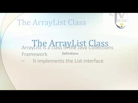Java for Android - ArrayList - Definitions