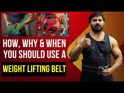 How, Why & When you should use a WEIGHT LIFTING BELT - VENKAT FITNESS TRAINER