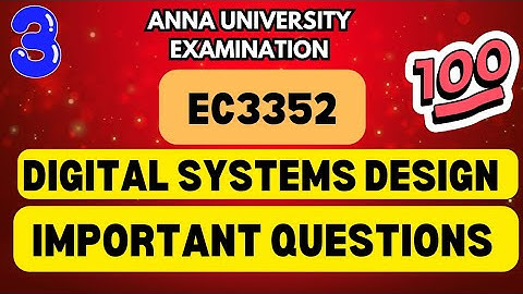 EC3352|Digital Systems design|Important Questions 💯💯💯|@Toppersacademytamil