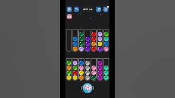 Lv 214 Ball Sort Puzzle - Color Game / 顏色分類遊戲 / ボールソーティングパズル (Guru Game)  #ballsortpuzzle