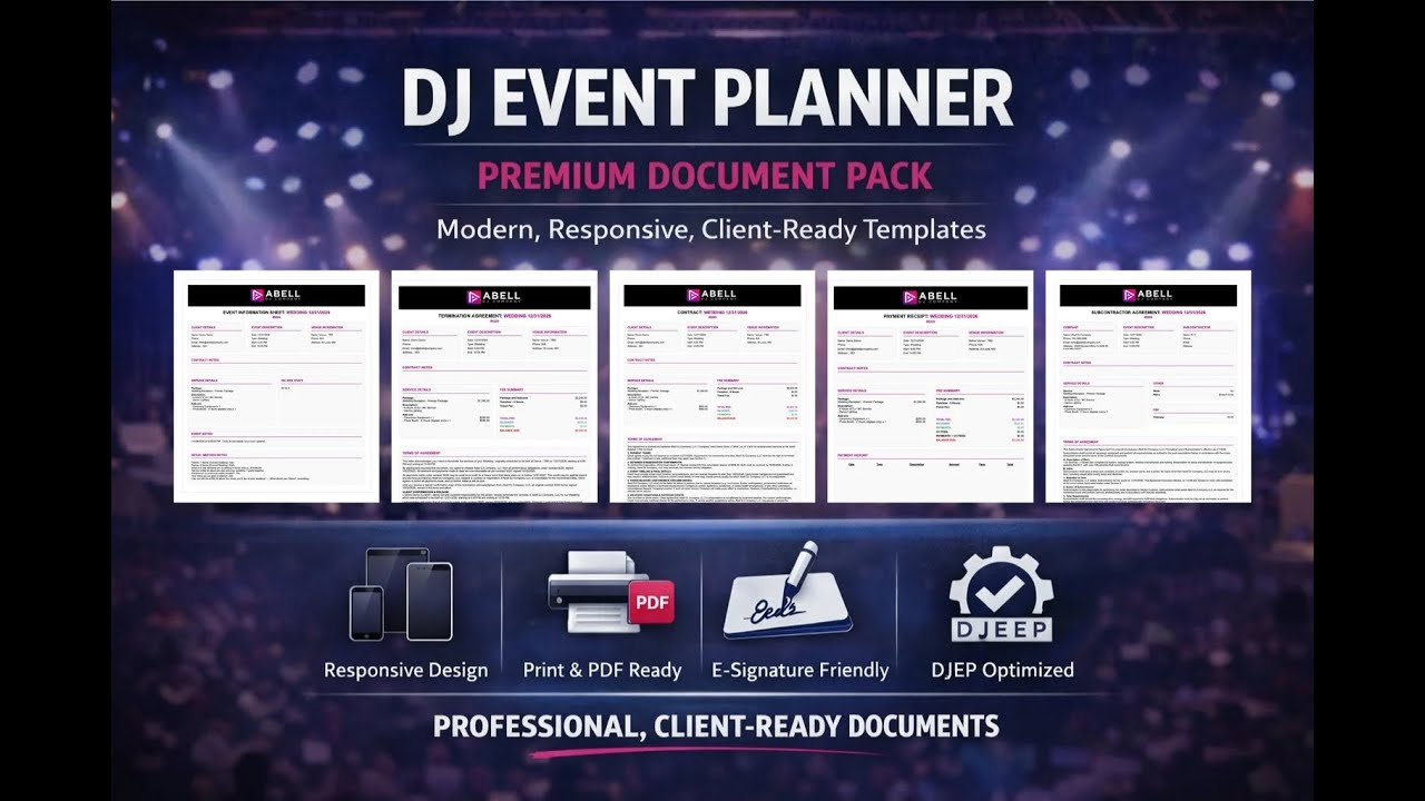 How To Upgrade DJ Event Planner Documents (Modern Templates Install Guide)
