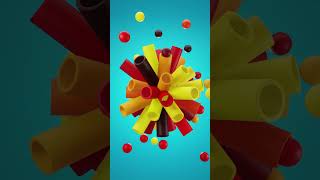 Vj loop animation of balls flying out of tubes. #short #shortsvideo #vj clip #vj