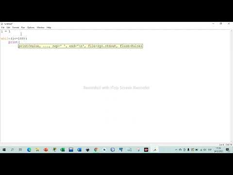 Números del 1 al 100 utilizando la variable While en Python