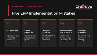 ERP Implementation Mistakes: 5 Common Mistakes and How to Avoid Them
