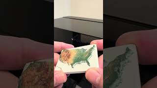 Depth relief print of a topographic map on xTool Omni O1 UV printer. #xtool #omnio1 #tech #UV #maps Depth relief print of a topographic map on xTool Omni O1 UV printer. #xtool #omnio1 #tech #UV #maps