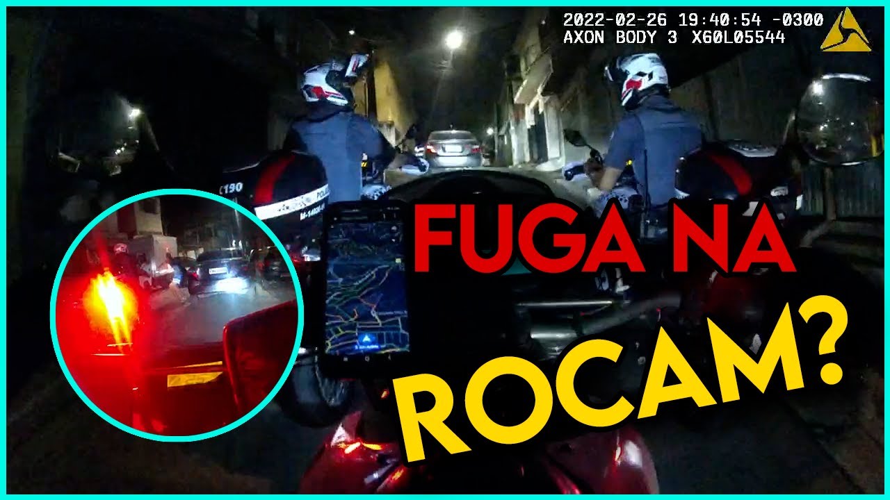 QUANDO O BANDIDO TEM ESPERANÇA DE FUGIR, MAS DÁ DE FRENTE COM A ROCAM