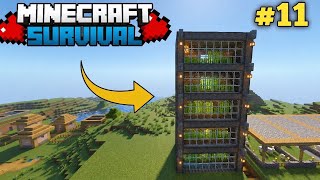 I BUILD AUTOMATIC SUGAR CANE FARM! 🎋 (Minecraft Survival #11)