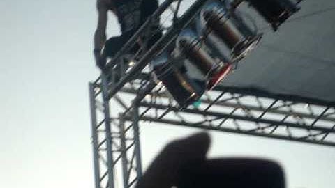 Beau Bokan climbs the stage @ Backstage Live San Antonio