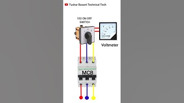3 Phase Volt Meter Wiring With Selector Switch #shorts