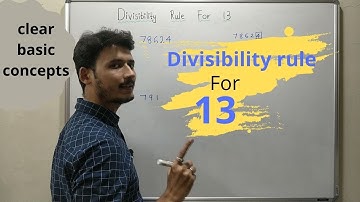 divisibility rule of 13| divisibility rules tricks  #divisibilitytest