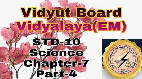 752.Std-10,Science,Chapter-7,Part-4 | Vidyut Board Vidyalaya | BHAGYESH THAKKAR