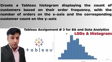 ExcelR Assignment Solution for BA and Data Analytics. Assignment 3 Tableau, LODs & Histogram