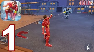 Iron Hero 2 - Gameplay Walkthrough Part 1 - Level 1 to 14 (iOS, Android)