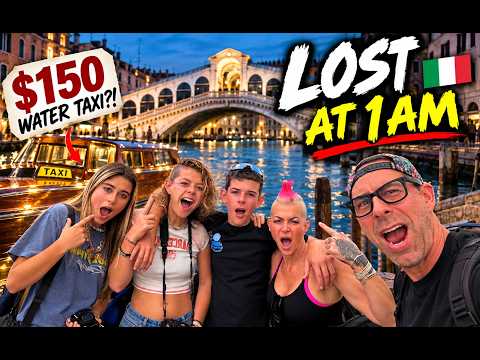 Our Family Got LOST in Venice at 1AM 🇮🇹