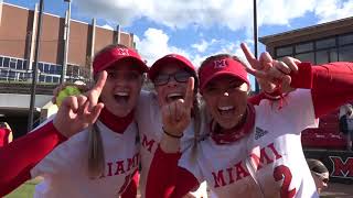 Miami Softball Highlights and Celebration - 5/12/21